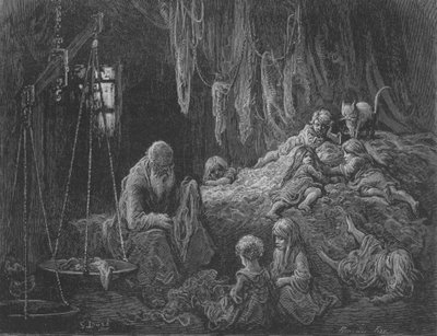 Escena de interior de Gustave after Dore